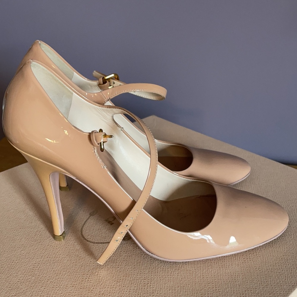 Prada Mary-Jane style shoes.